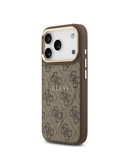 CARCASA GUESS IPHONE 17 PRO CON MAGSAFE MARRÓN POLIPIEL