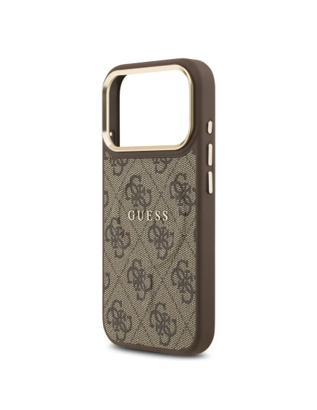 CARCASA GUESS IPHONE 17 PRO CON MAGSAFE MARRÓN POLIPIEL