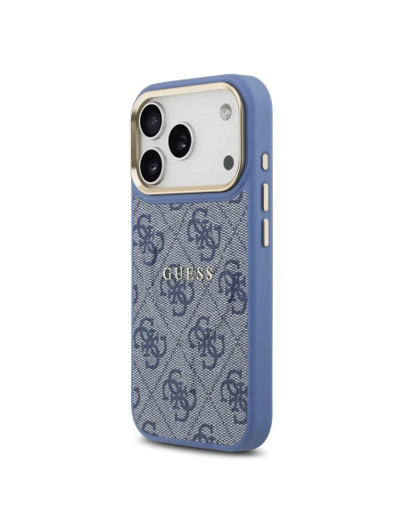 CARCASA GUESS IPHONE 17 PRO CON MAGSAFE AZUL POLIPIEL