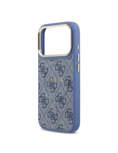 CARCASA GUESS IPHONE 17 PRO CON MAGSAFE AZUL POLIPIEL