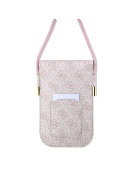 PACK BOLSO POLIPIEL ROSA CON AURICULARES TWS