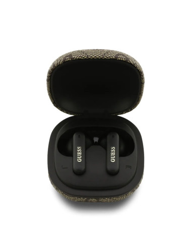 PACK BOLSO POLIPIEL MARRON CON AURICULARES TWS