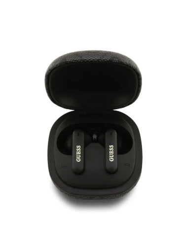 PACK BOLSO POLIPIEL NEGRO CON AURICULARES TWS