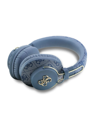 CASCOS BLUETOOTH PREMIUM CON ENC AZUL DE POLIPIEL CON LOGO