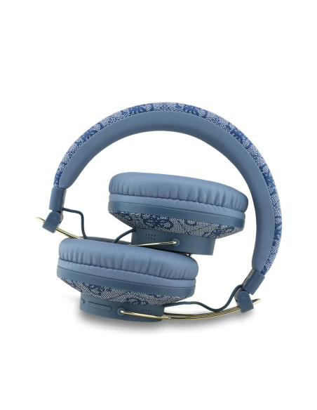CASCOS BLUETOOTH PREMIUM CON ENC AZUL DE POLIPIEL CON LOGO