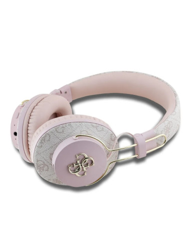CASCOS BLUETOOTH PREMIUM CON ENC ROSA DE POLIPIEL CON LOGO