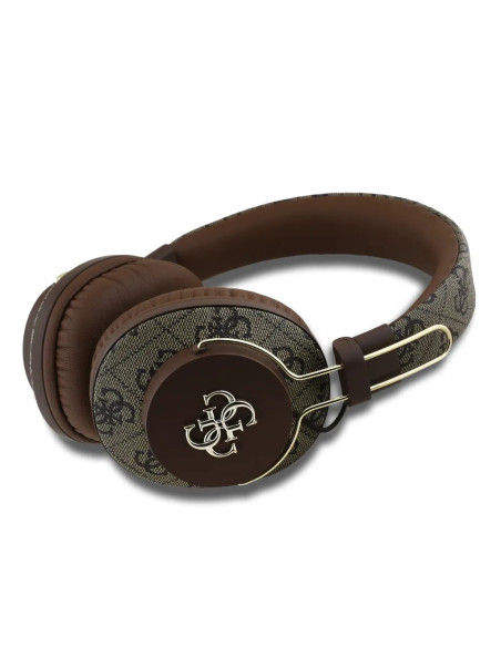 CASCOS BLUETOOTH PREMIUM CON ENC MARRON DE POLIPIEL CON LOGO