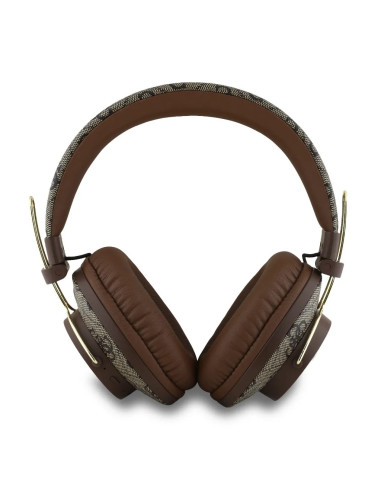 CASCOS BLUETOOTH PREMIUM CON ENC MARRON DE POLIPIEL CON LOGO