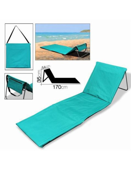 COLCHONETA ABATIBLE COLOR TURQUESA 170X54X35