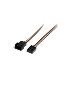 StarTech.com Cable Extensor 0,3m PWM 4 Pines Alimentación Ventilador Fan Placa Base Macho a Hembra