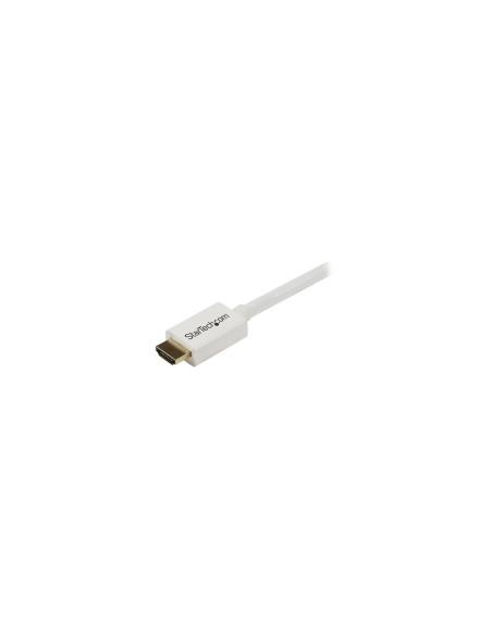 StarTech.com Cable HDMI de alta velocidad de 5m - Macho a Macho - CL3 Instalación en Pared - Ultra HD 4k x 2k - Blanco