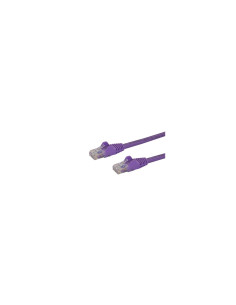 StarTech.com Cable de Red de 0,5m Púrpura Cat6 UTP Ethernet Gigabit RJ45 sin Enganches - N6PATC50CMPL