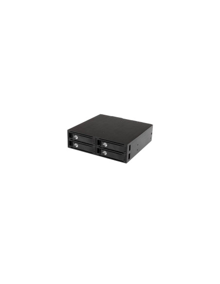 StarTech.com Backplane Rack Móvil 5.25 Pulgadas a 4 Unidades 2.5 SATA/SAS - Negro