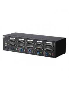 StarTech.com Switch Conmutador KVM de 4 Puertos DVI con Enlace Doble y VÍ­deo Doble - 4K 60Hz - KVM que Cumple con TAA 2