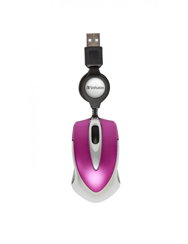 Raton Verbatim Go Mini ratón USB tipo A Í“ptico 1000 DPI 49021