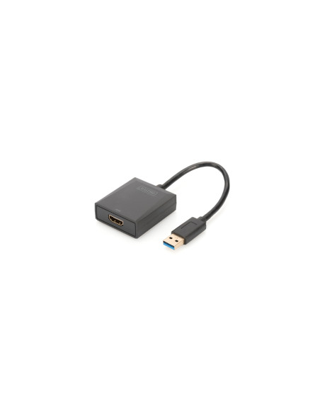 Digitus cable gender changer USB 3.0 HDMI Negro