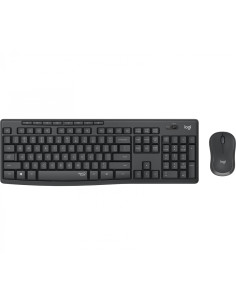 Logitech MK295 Silent Wireless Combo teclado RF inalámbrico Portugués Grafito