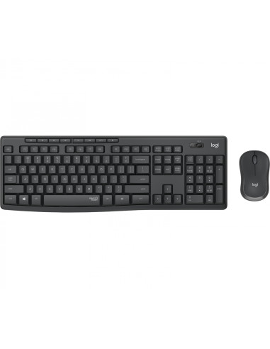 Logitech MK295 Silent Wireless Combo teclado RF inalámbrico Portugués Grafito