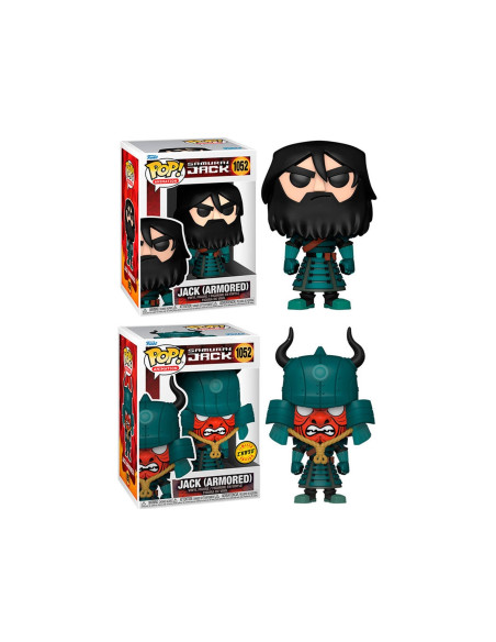 Funko pop animacion samurai jack jack con armadura opcion chase 49276
