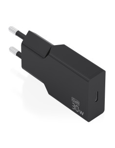 AISENS Cargador Ultra Delgado GaN 30W, 1xUSB-C PD3.0, Negro