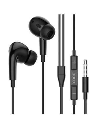 Hoco M101 Auricular jack 3.5mm con Micrófono Negro