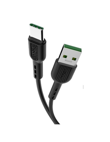 Cable USB a USB-C 1 metro 5A Hoco X33 Surge Negro
