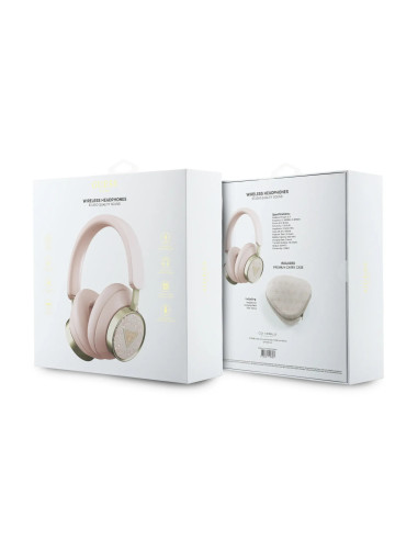 AURICULARES GUESS BLUETOOTH ENC ROSA 45H AUTONOMÍA SONIDO HI-FI
