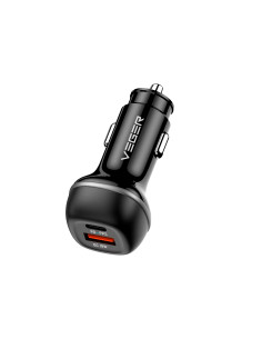 Veger Cargador Coche USB-A y USB-C 51W PD30W + QC18W