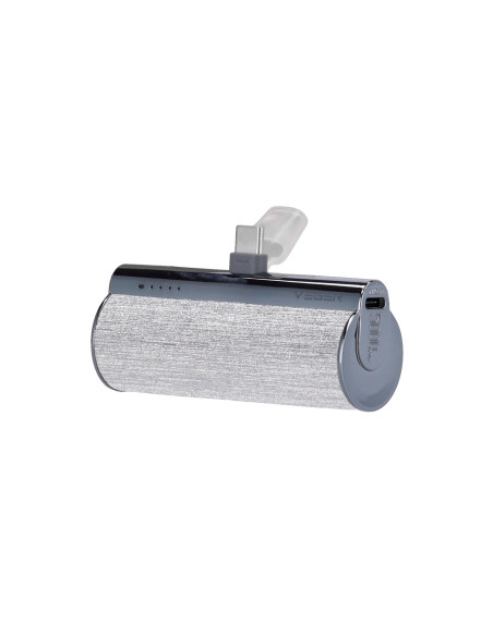 VEGER PlugOn-L VG-W0573-S PowerBank 5000mah Type-C connector built-in Plata