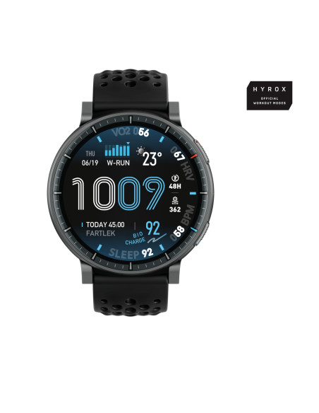 Amazfit Active Max 3,81 cm (1.5") AMOLED Digital 480 x 480 Pixeles Pantalla táctil Negro