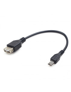 CABLE GEMBIRD OTG USB H-MICRO USB M 15CM A-OTG-AFBM-03