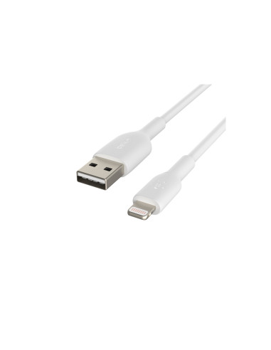 BELKIN cable de conector Lightning Macho/USB A Macho 0,15 m Blanco