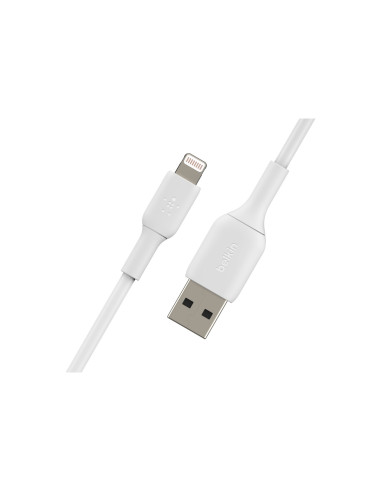 BELKIN cable de conector Lightning Macho/USB A Macho 0,15 m Blanco