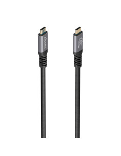 AISENS Cable USB 3.2 Gen2x2 Aluminio 20Gbps 8K@30Hz 5A 100W E-Mark,