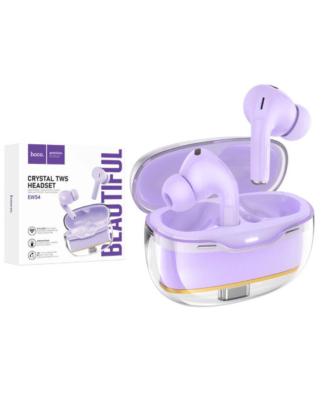 Hoco EW54 Auriculares Bluetooth True Wireless Púrpura