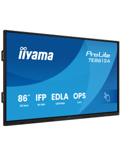iiyama TE8613A-B1AG pantalla de señalización Panel plano interactivo 2,17 m (85.6") Wifi 500 cd / m² 4K Ultra HD Negro Pantalla 