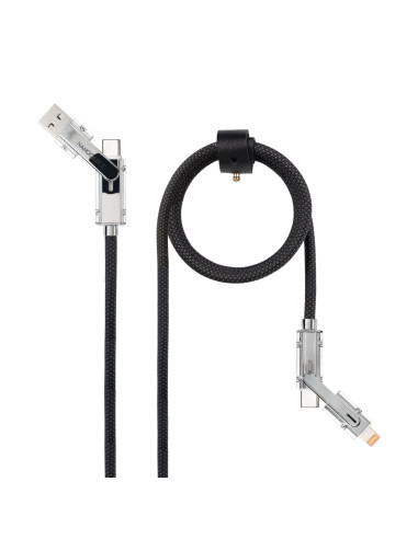 Nanocable 10.01.2601 cable USB 1 m USB A/USB C USB C/Lightning 27 W