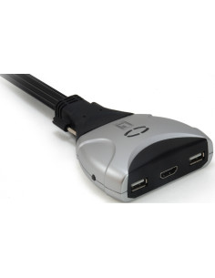 LevelOne KVM de 2 puertos, HDMI, USB