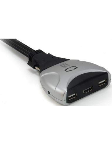 LevelOne KVM de 2 puertos, HDMI, USB