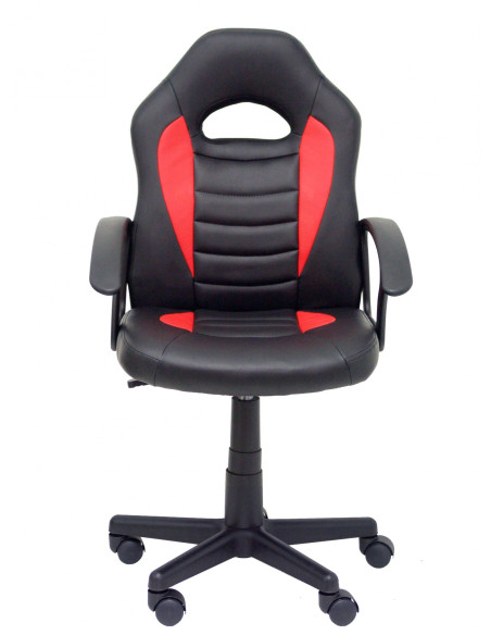 Piqueras y Crespo Silla juvenil gaming Mohedas similpiel negro y rojo