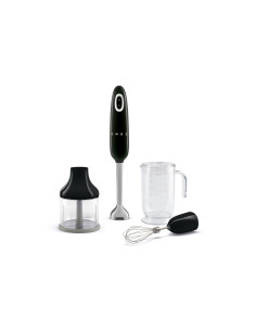 Smeg HBF03BLEU licuadora Batidora de inmersión 700 W Negro, Acero inoxidable