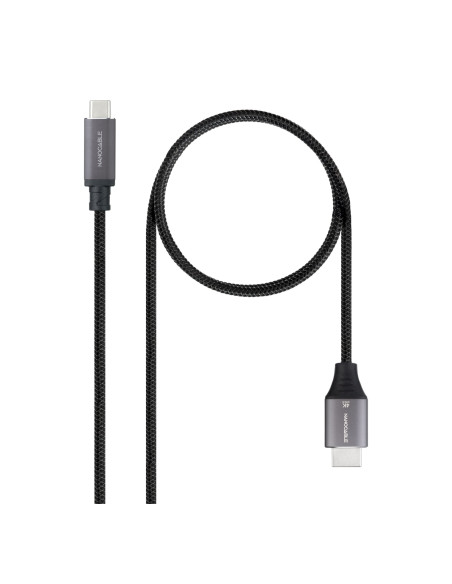 Nanocable 10.15.5262 adaptador de cable de vídeo 1,8 m USB Tipo C HDMI Negro