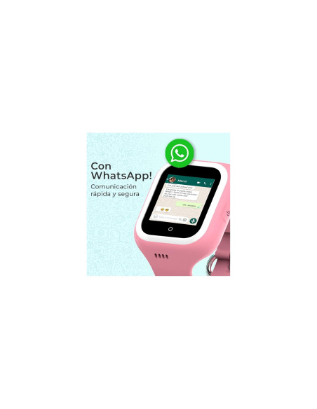 SmartWatch SaveFamily Iconic Plus 4G Pantalla IPS 1.4" Whatsapp GPS Wifi Bluetooth LLamada Videollamada Camara SOS Waterproof Ne