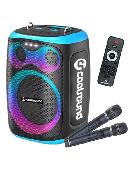 ALTAVOZ KARAOKE PORTATIL COOLSOUND BLAST 8" 300W AZUL