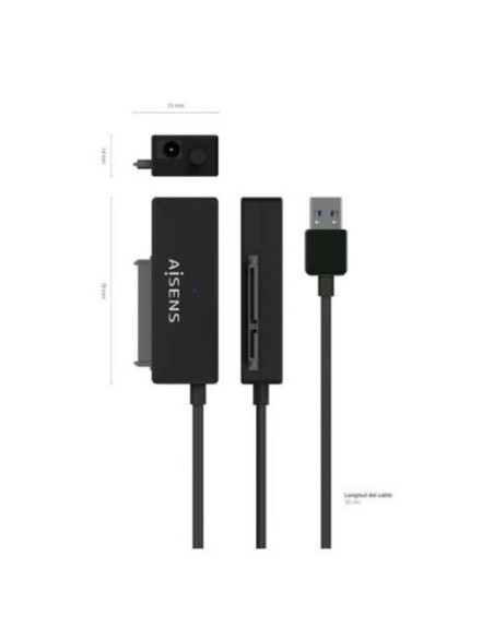 AISENS Adaptador ASE-35A01B SATA a USB-A USB 3.0/USB3.1 GEN1 para