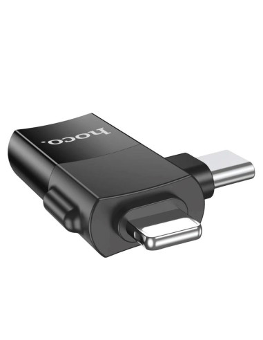 Adaptador 2-1 USB-A a USB-C y Lightning