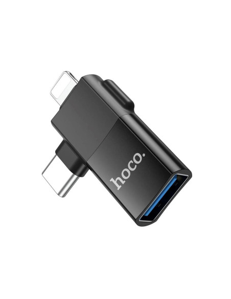 Adaptador 2-1 USB-A a USB-C y Lightning