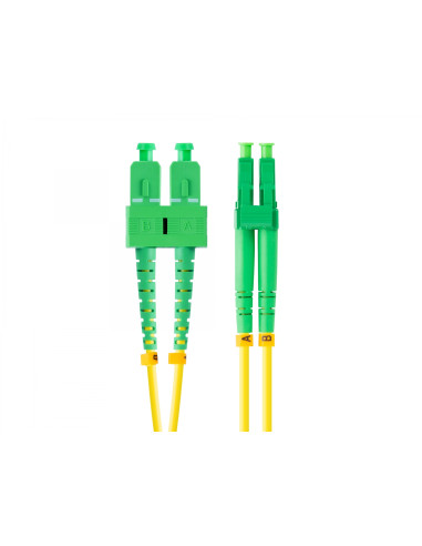 Lanberg FO-SALA-SD11-0020-YE cable de fibra optica 2 m SC/APC LC/APC G.657.A1 Amarillo