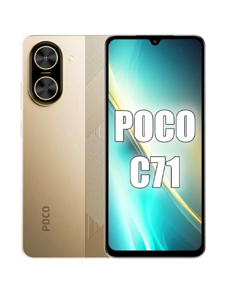 Xiaomi Poco C71 6.88" 4GB 128GB 32Mp (Incl. Cargador) Dorado