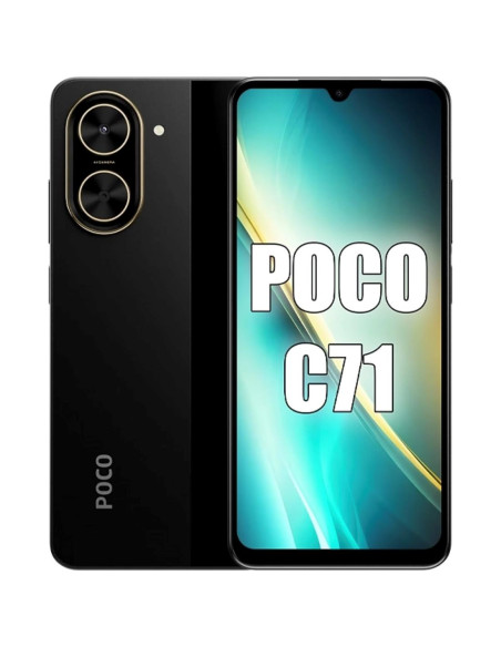 Xiaomi Poco C71 6.88" 4GB 128GB 32Mp (Incl. Cargador) Negro